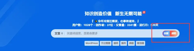 子比主题美化 – 搜索框右侧添加搜索和自定义按钮-柒小颜博客